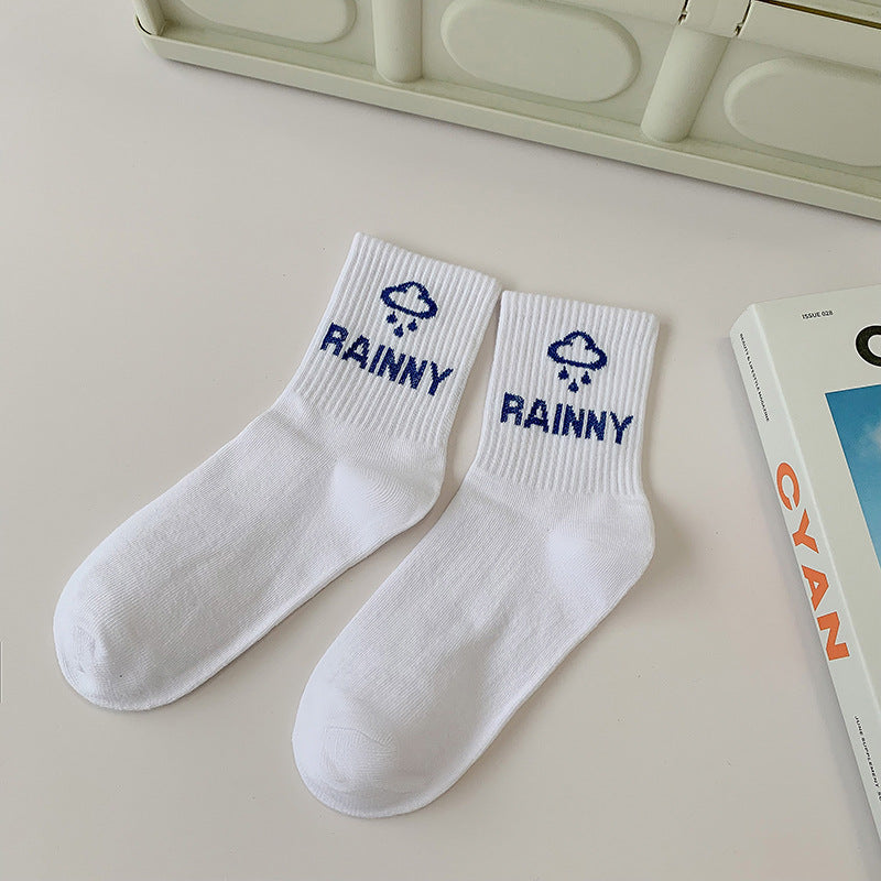 Men's And Women's Fashionable Cotton Outer Mid-calf Socks