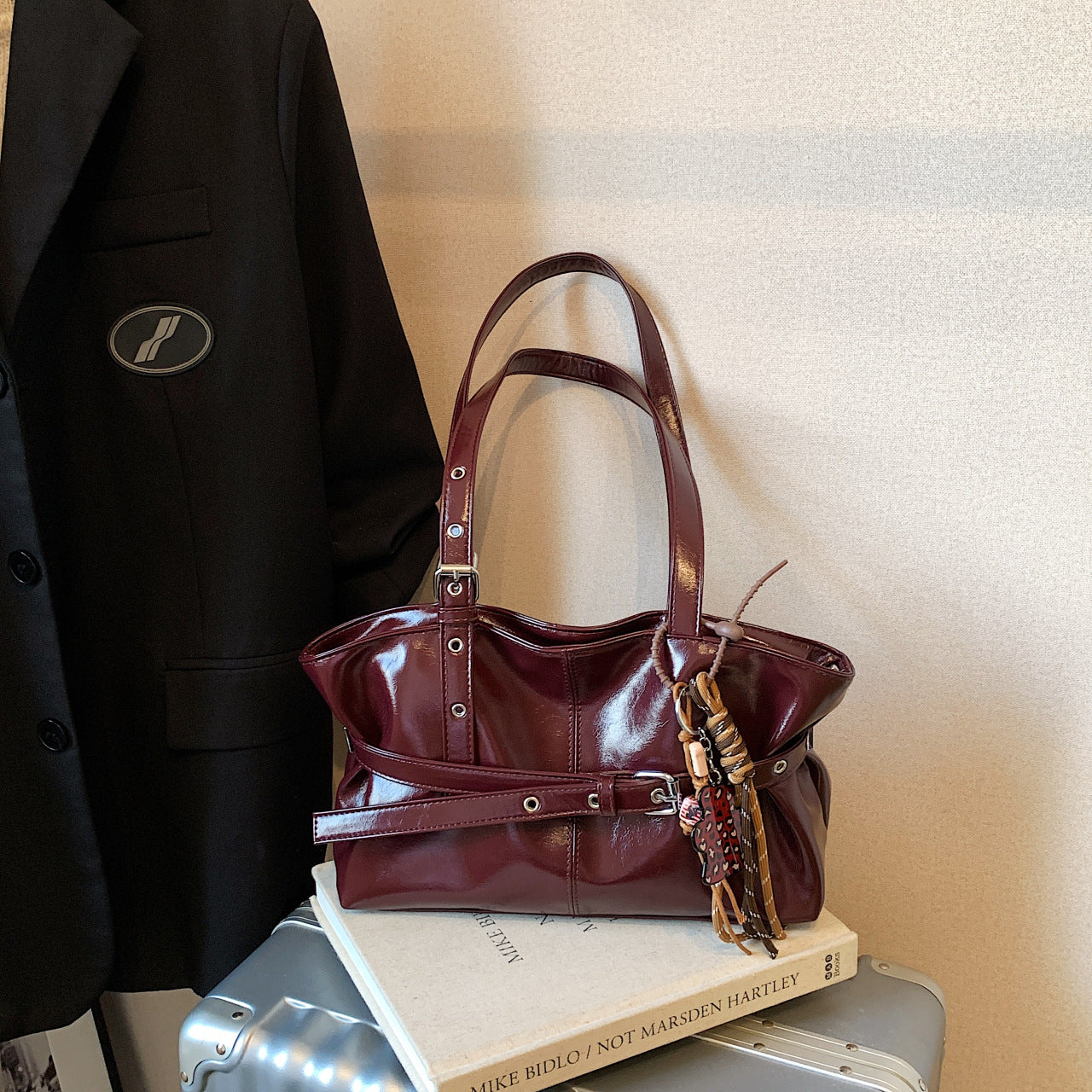 Womens Premium Textured Oil-waxed Leather Bag
