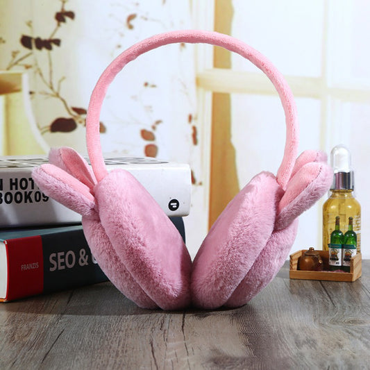 Creative Children's Folding Rabbit Ears Earmuffs Cartoon