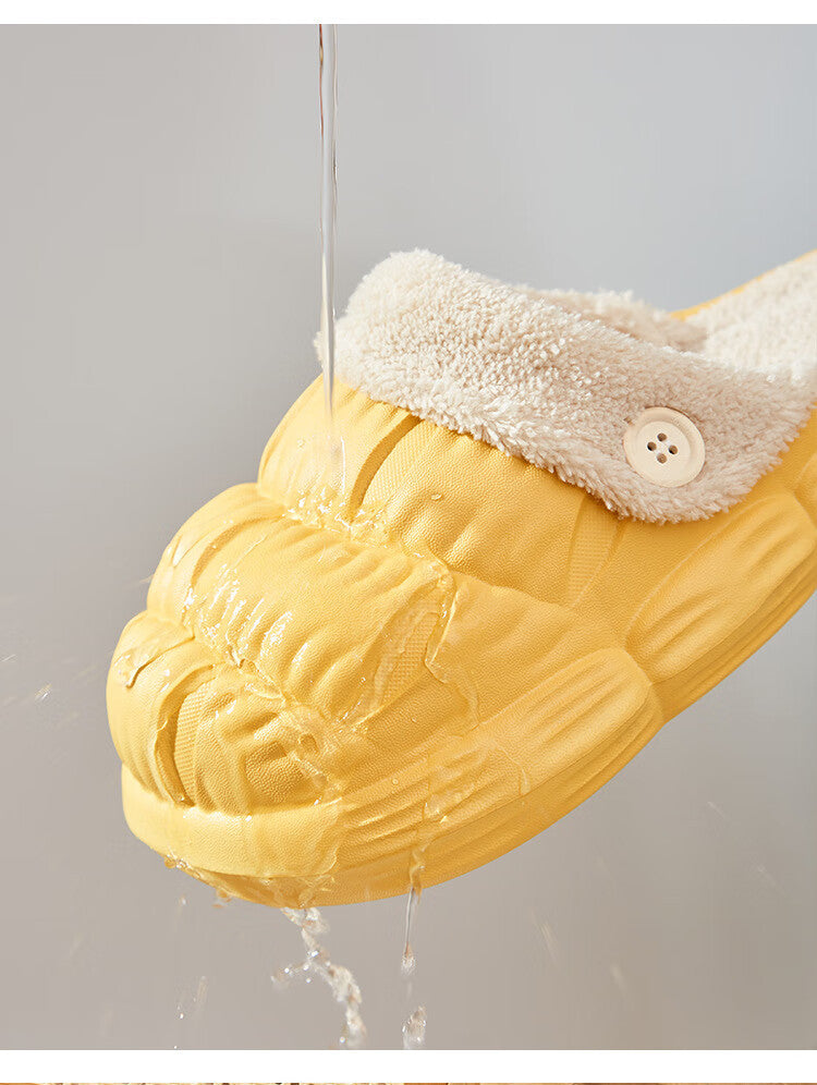 Winter Home Home Warm Men's Lady Couple Indoor Removable And Washable Waterproof Outer Wear Cotton Slippers