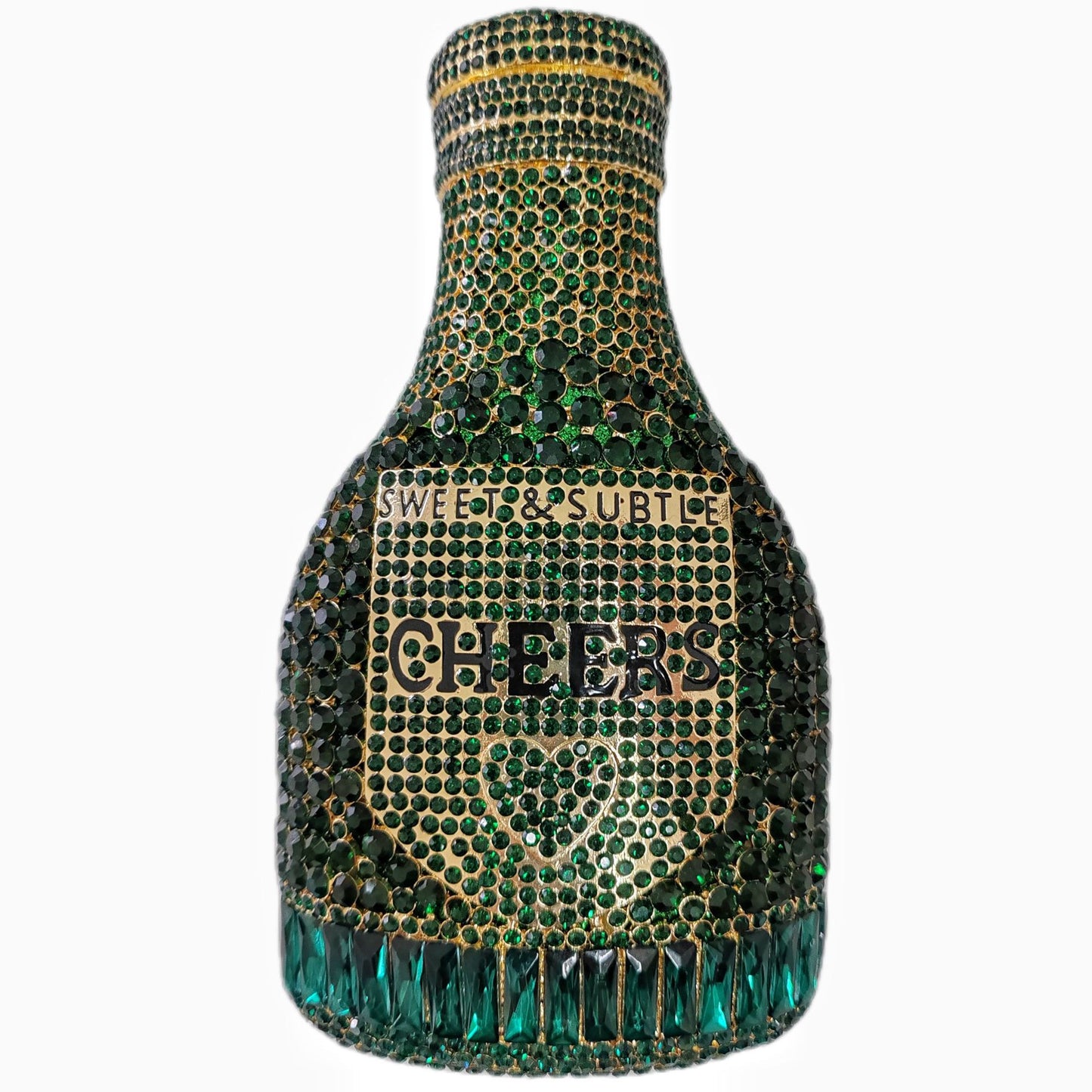 Champagneflaske Rhinsten Aftenclutch Dame Taske