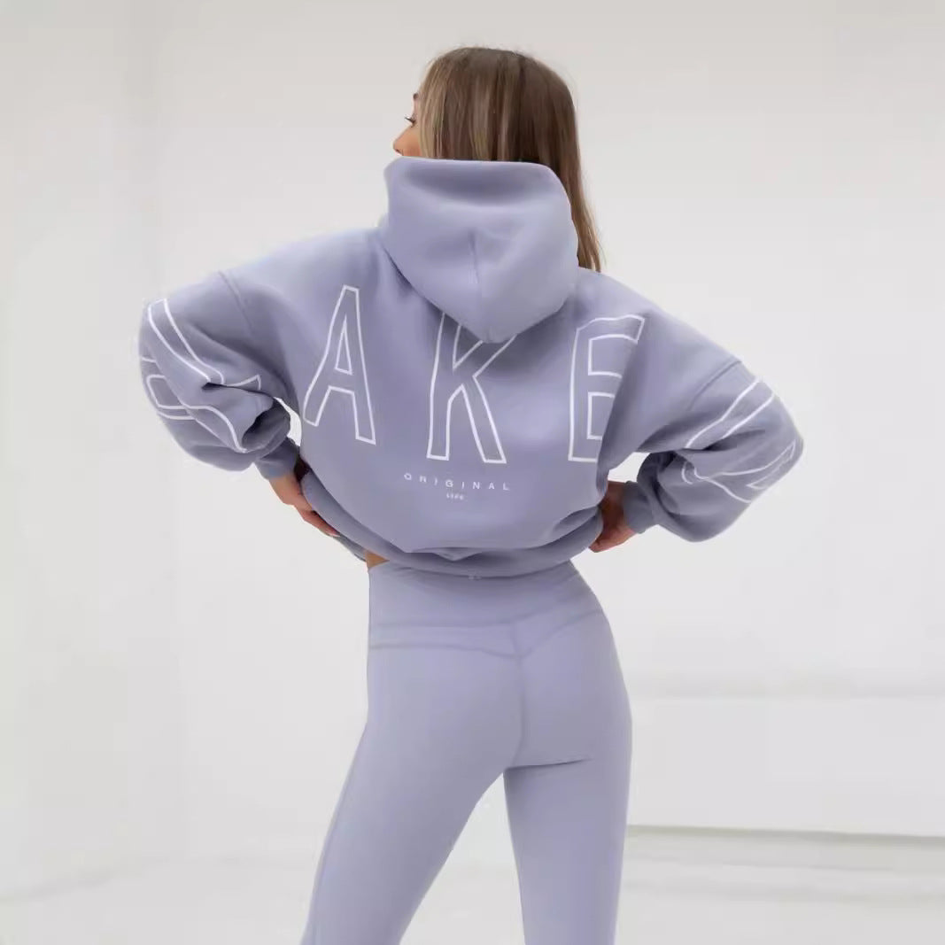 Tynd All-match Langærmet Løs Hættetrøje Hip-hop Pullover