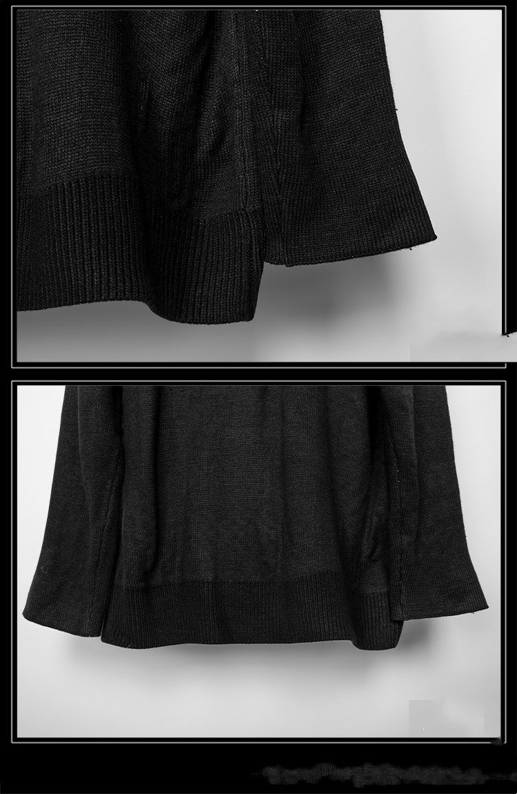 Three-dimensional Pocket Stitching Sweater Men's Tide