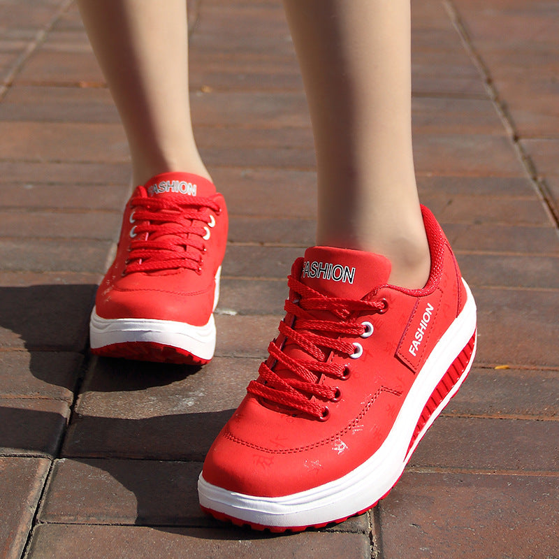Thick-Soled Surface Swaying Shoes Breathable Sports Casual Shoes