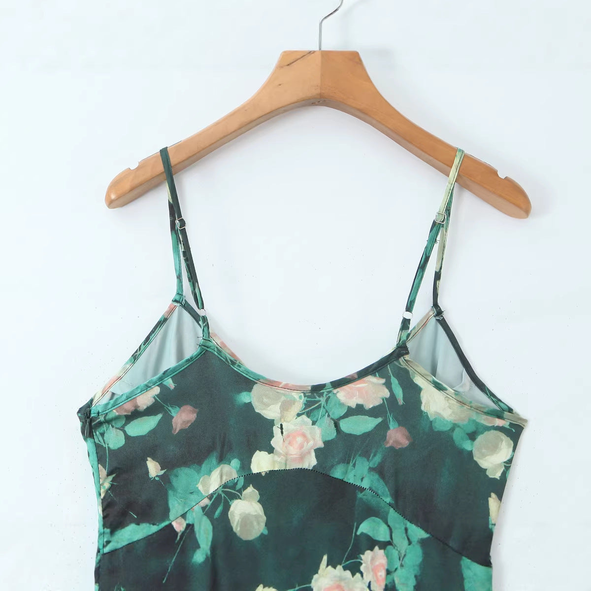 Slimming Crying Rose Printed Dress