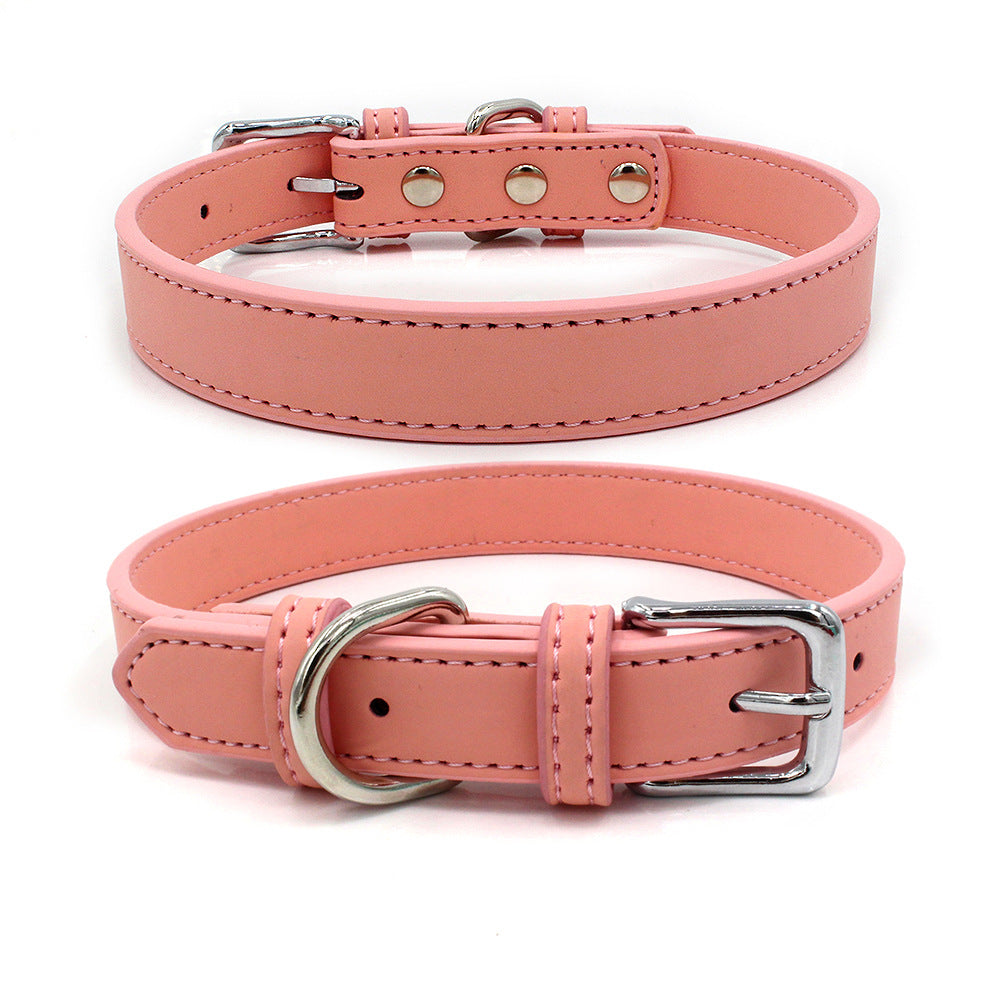 Comfortable Skin Feeling Leather Pet Collar