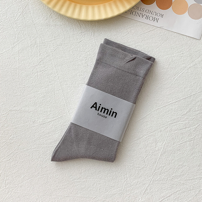 Korean Version Of Pure Cotton Ladies Socks