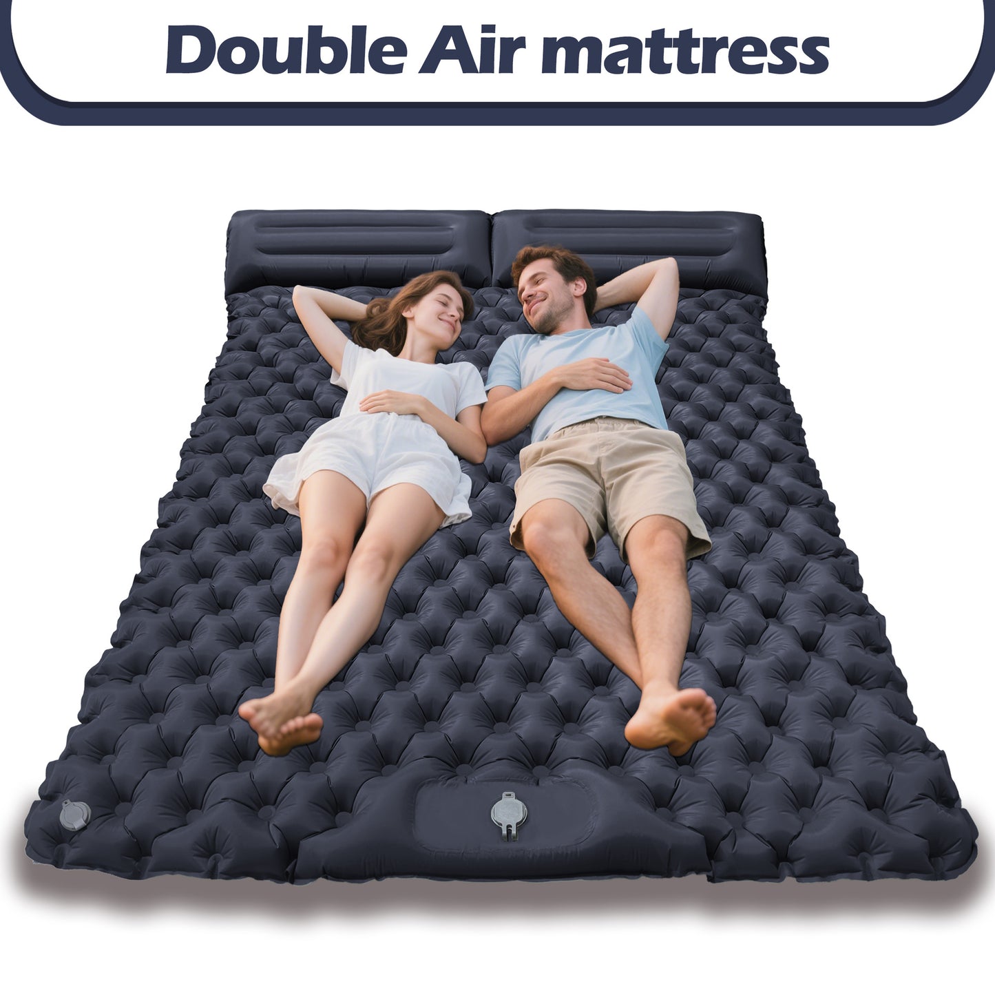 Double Inflatable Mat Outdoor Ultra-light Moisture-proof Mat For Noon Break