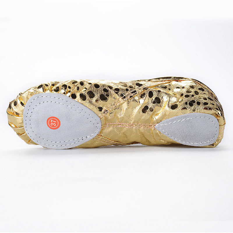 Children  Gold And Silver Stage Performance Shoes