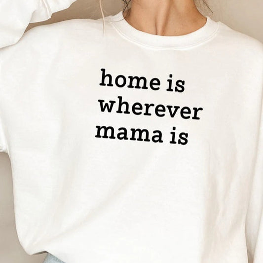 Women's Long Sleeve Crewneck Sweatshirt With Stripes