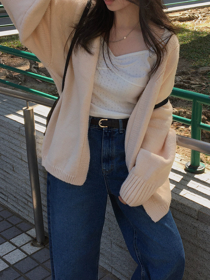 Sweater Coat Women's Loose Long-sleeved Knitted Cardigan