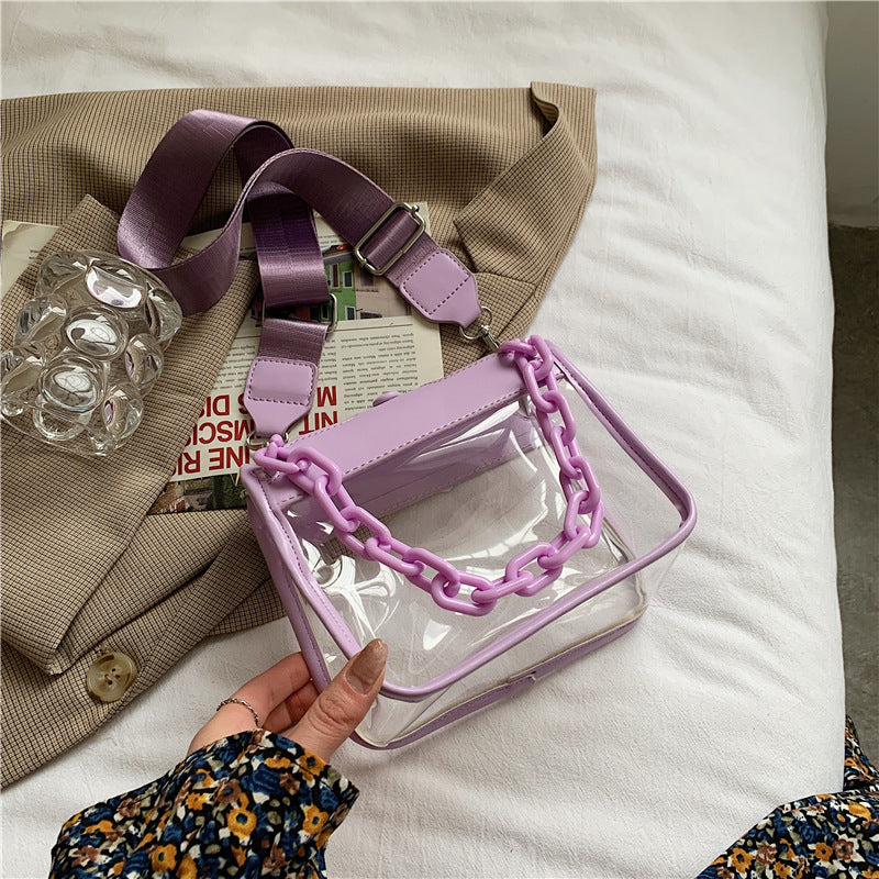 Transparent Crossbody Bag One Shoulder Jelly