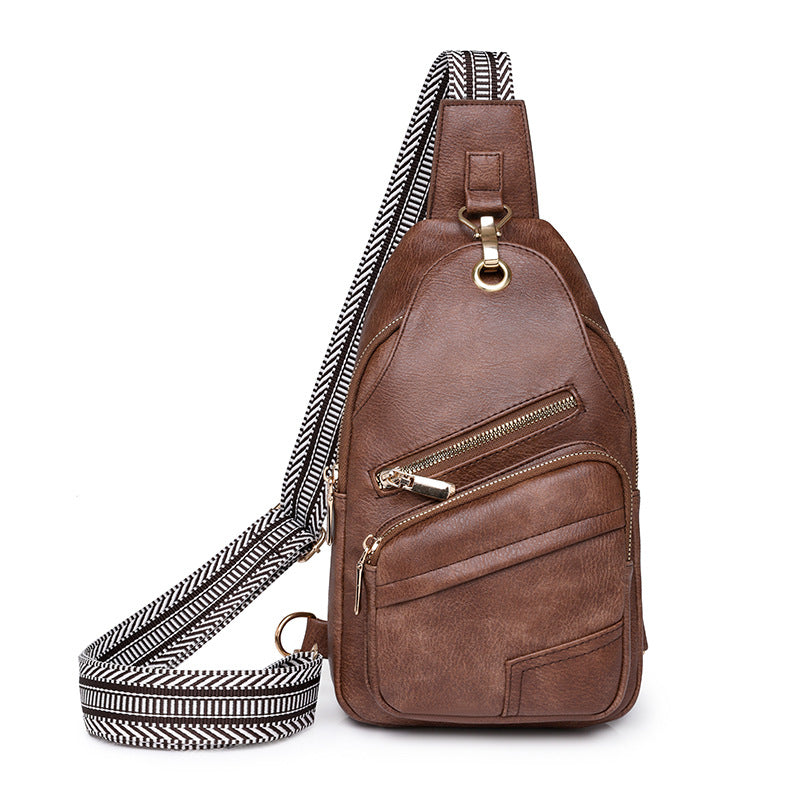 Women's Chest Large Capacity PU Bag