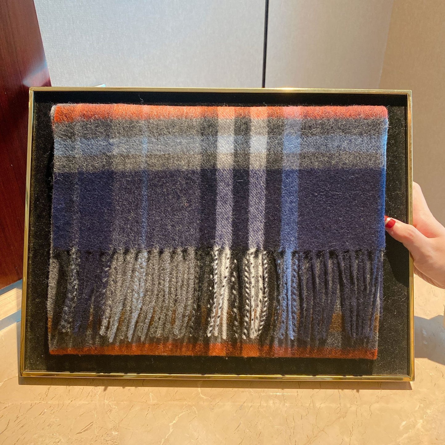 Edinburgh Scotland Edinburgh Plaid Scarf Winter New Wool Cashmere Warm
