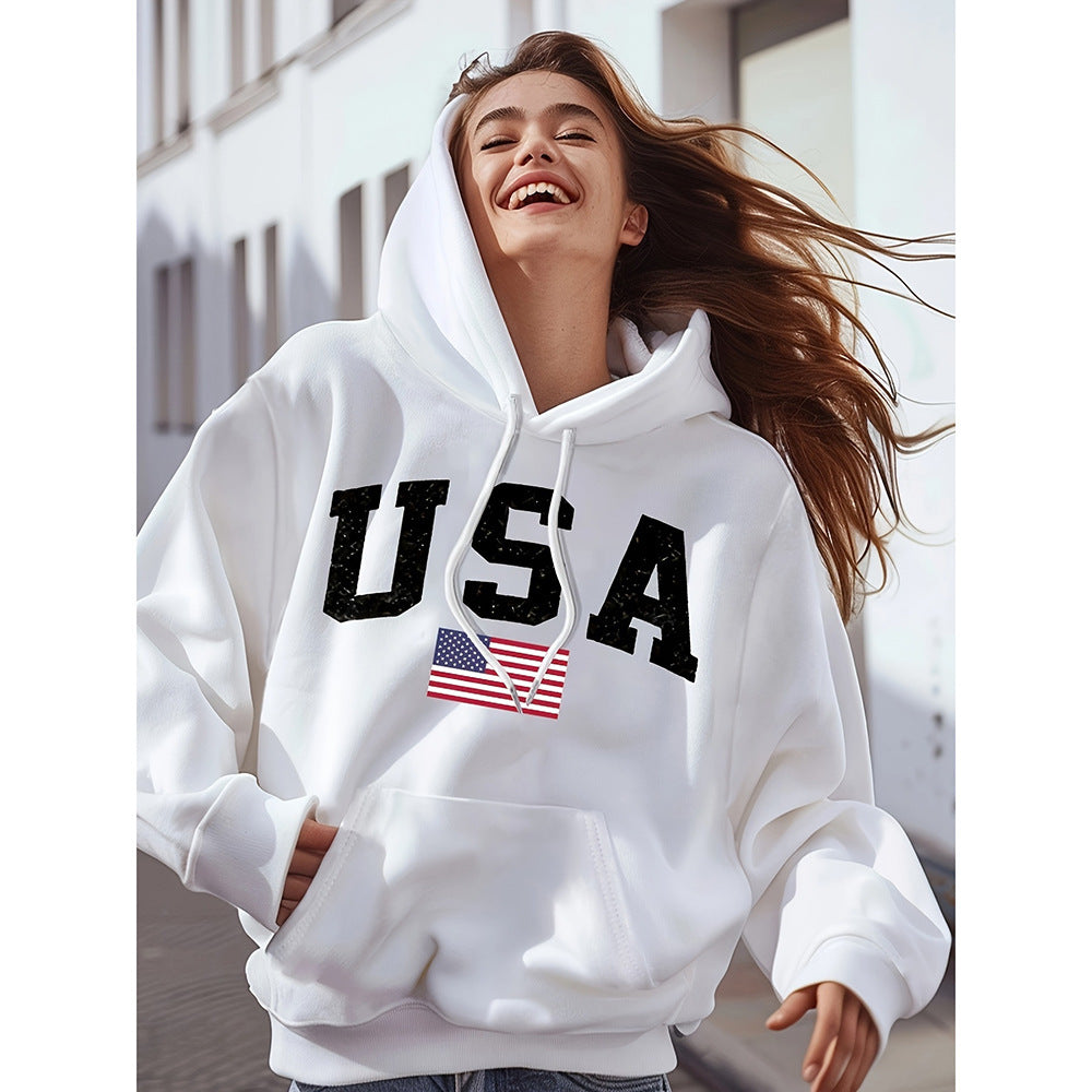 Hooded Hoodie Design With Printed Top