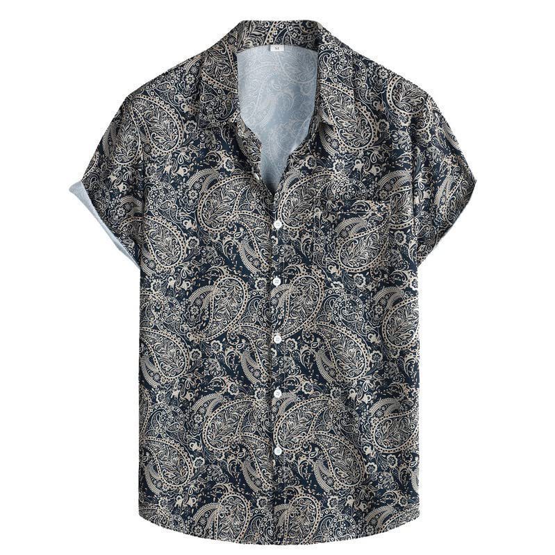 Men's Versatile Trendy Hawaiian Short Sleeve Shirt