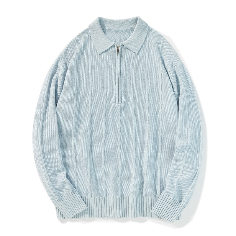 Waffle Knit Bottoming Shirt Versatile Tops Outerwear