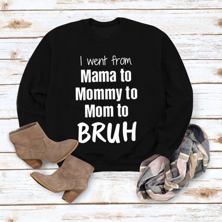 Gid jeg gik fra Mama til løs sweater med rund halsudskæring