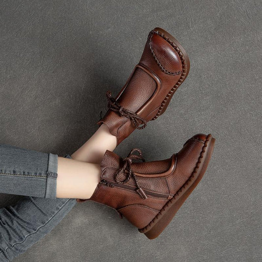 Womens Soft-soled Soft-upper Casual Non-slip Ankle Boots