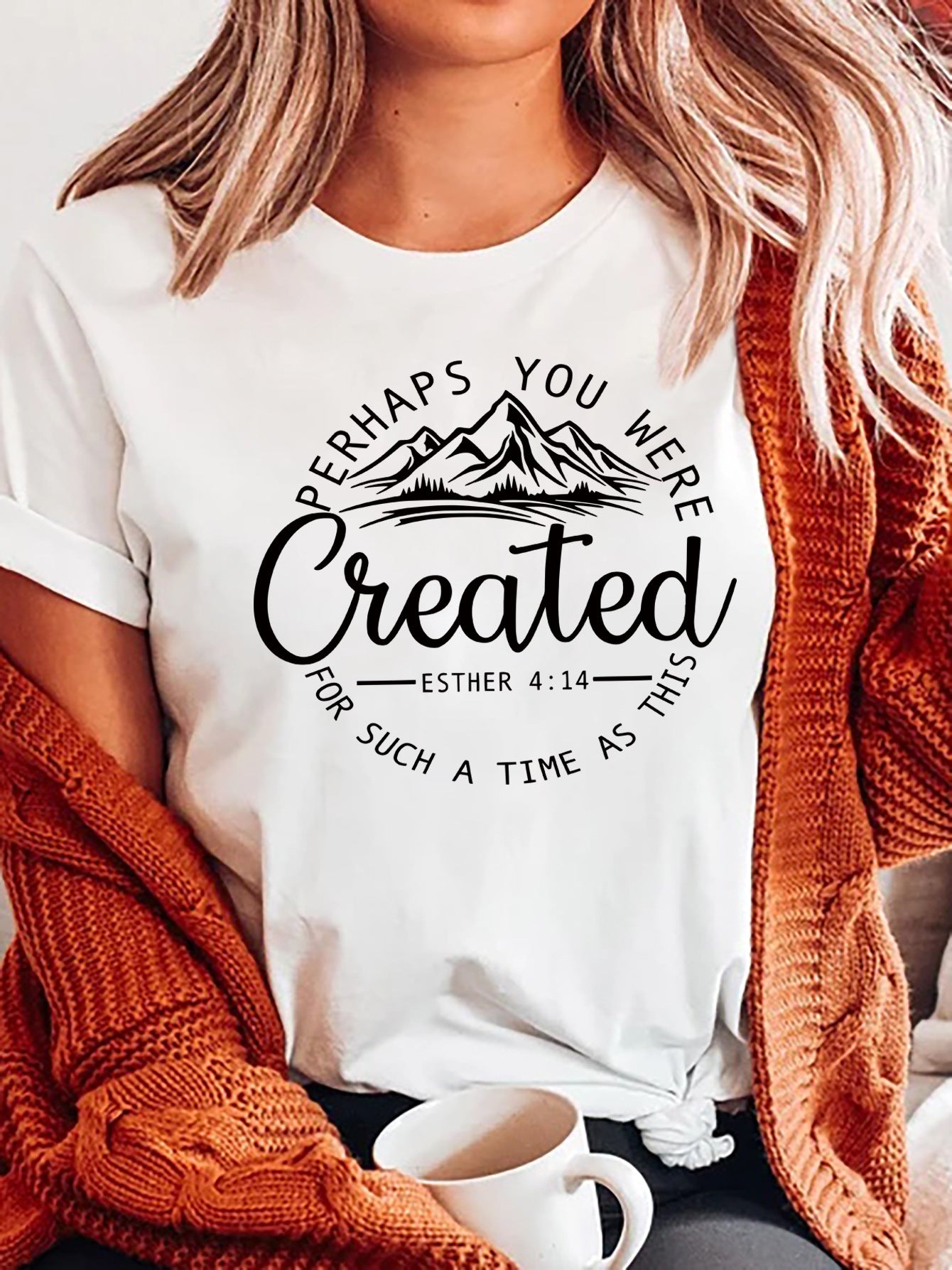 Women's Casual Round Neck Slogan Printed Short Sleeve