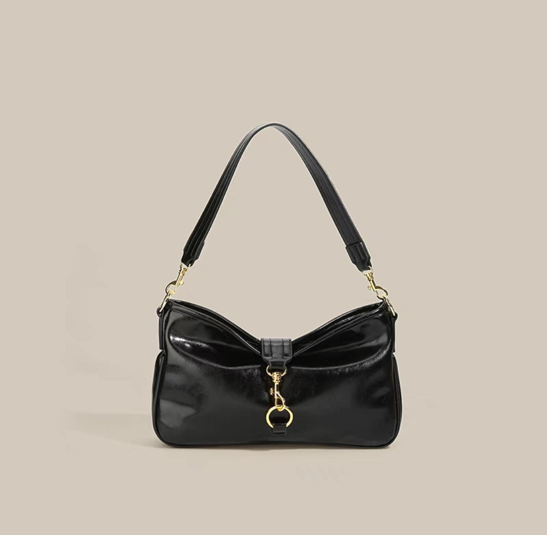 Commuter Underarm Bag All-match Solid Color Crossbody