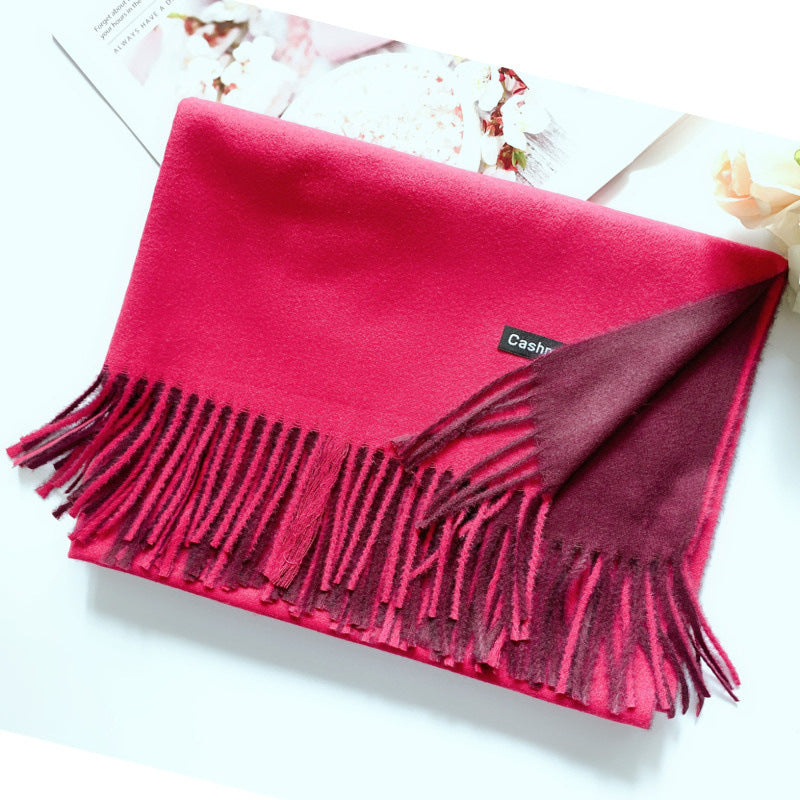 Korean Style Wild Tassel Shawl To Keep Warm