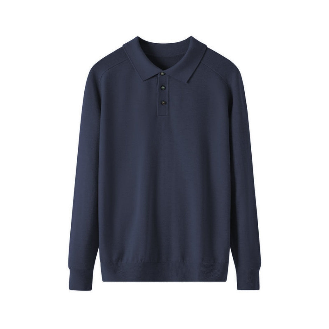 Men's Long-sleeved Sweater Lapel Comfortable All-match