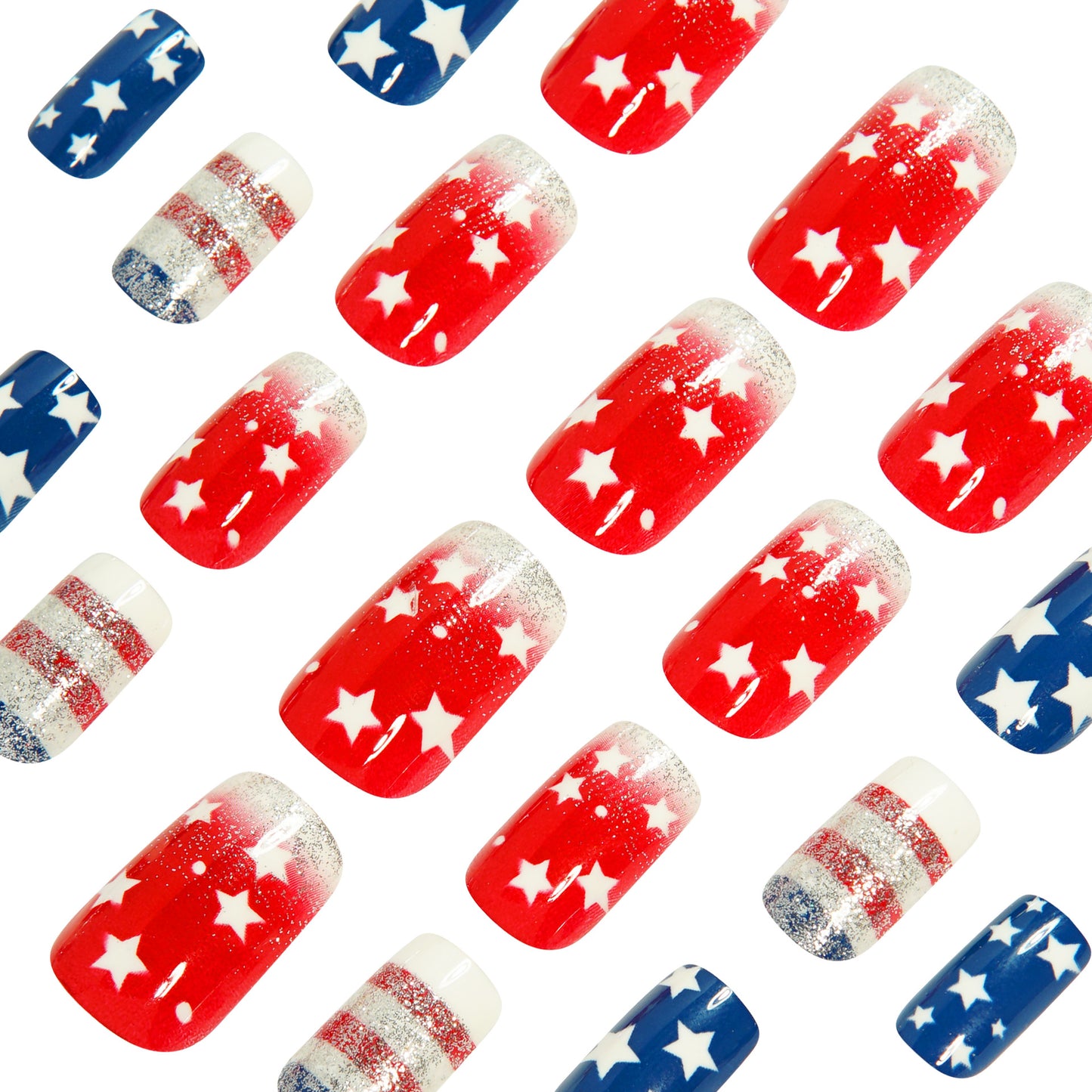 Striped American Pentagram 24 Piece Armor Plate