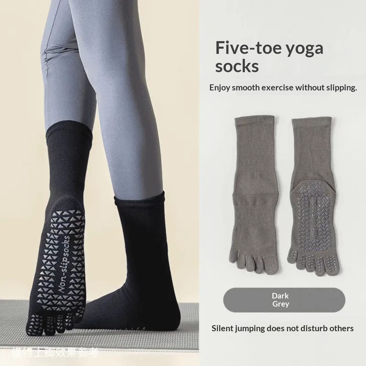 Womens Calf-length Fitness Socks For Running Muscle-support Compression Long Yoga Socks
