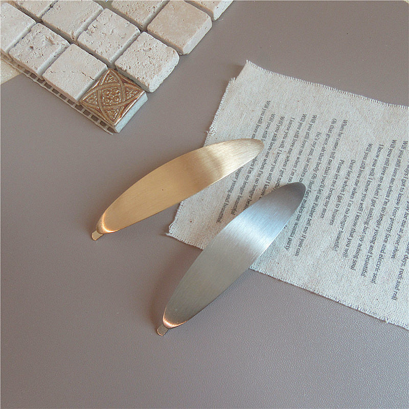 South Korea Chic Cold Wind Graceful Geometric Square Metal Barrettes