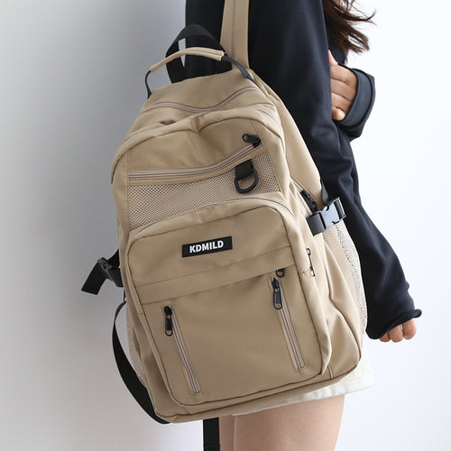 High School Students All Match Large Capacity Multi Layer Backpack