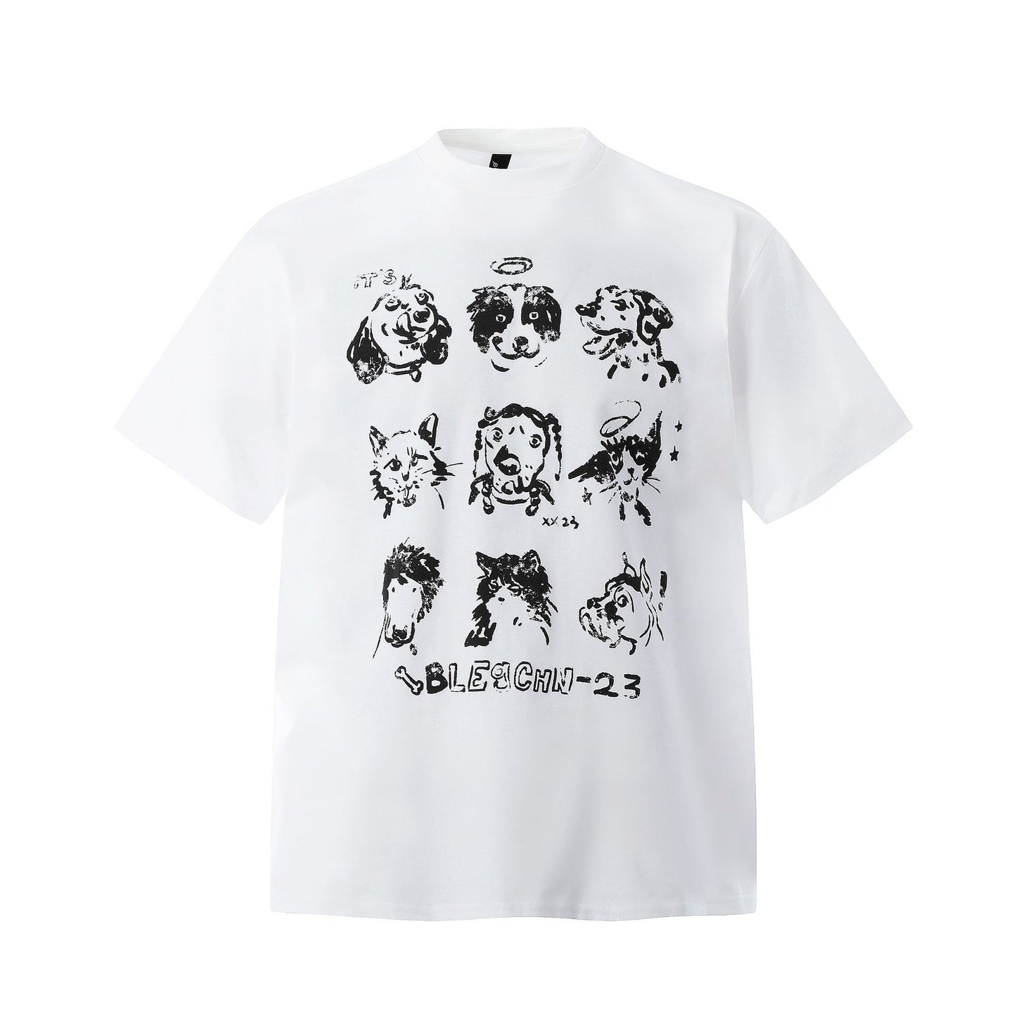 Street Pattern Loose Short Sleeve T-shirt