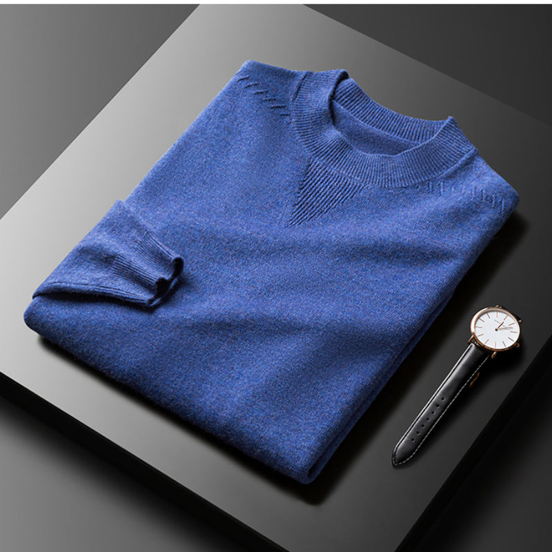 Business Casual Neckline Pattern Fashion Sweater Male
