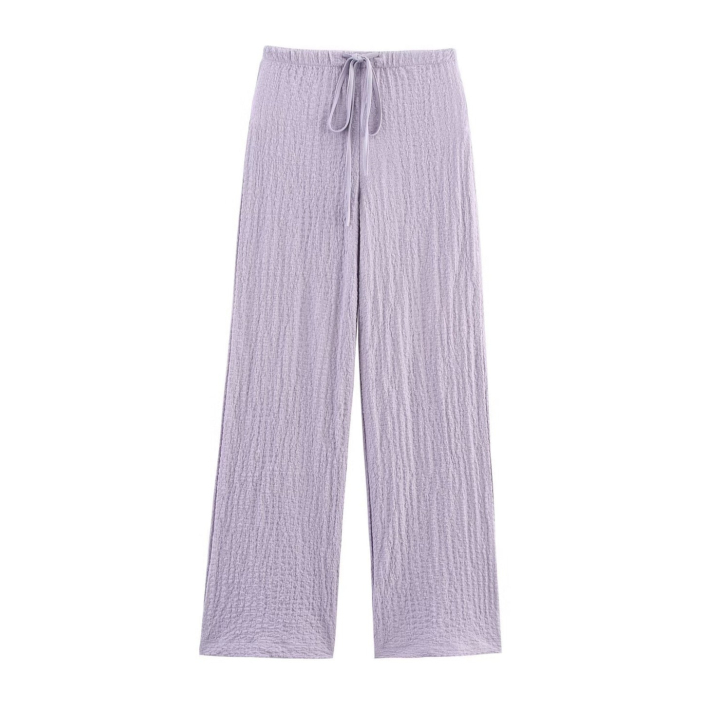 Texture Vest Top Texture Straight-leg Pants Suit