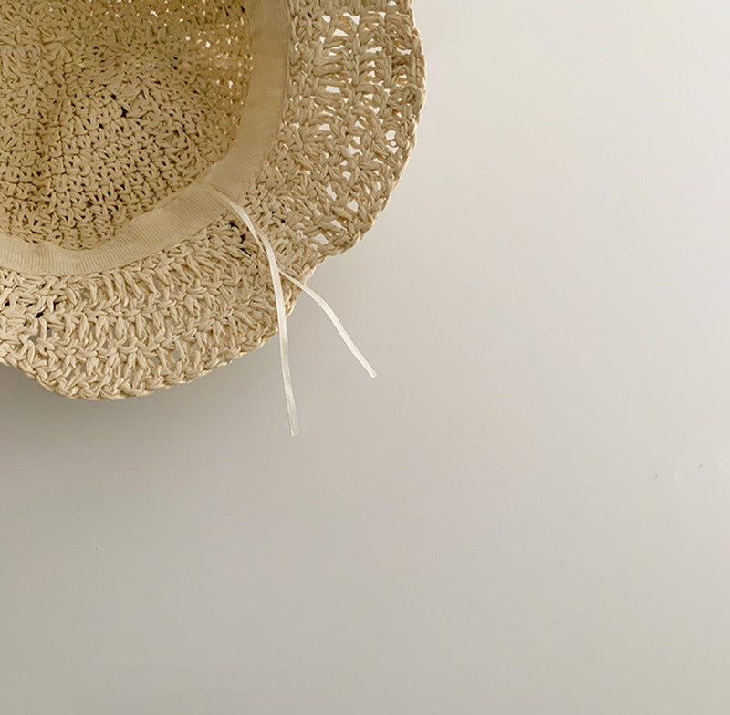 Children's Cute Straw Woven Sunshade Hat