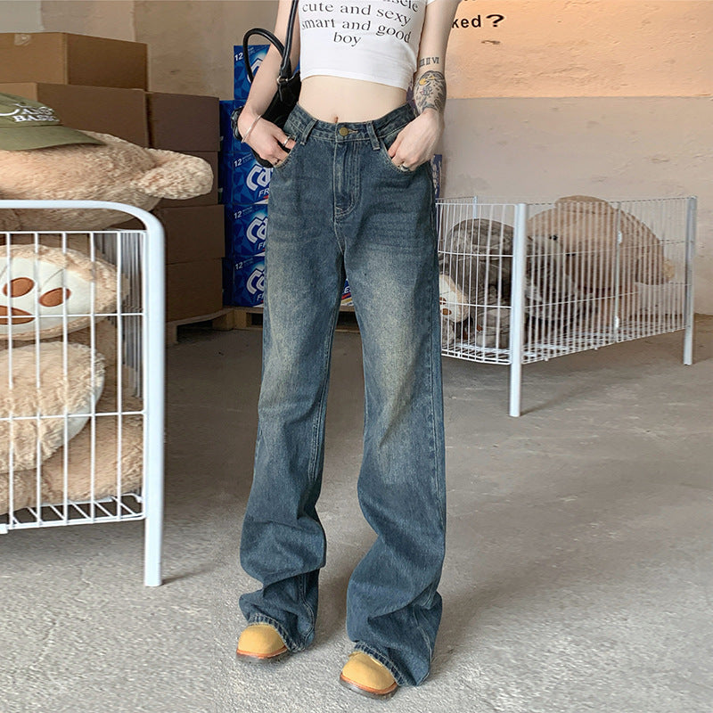 Women's Summer Loose Straight Flared Jeans