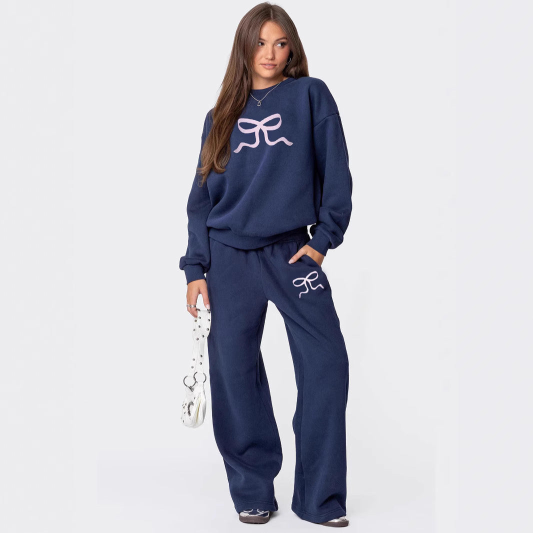European And American Round Neck Long Sleeve Loose Thick Sweaters Women's Clothing