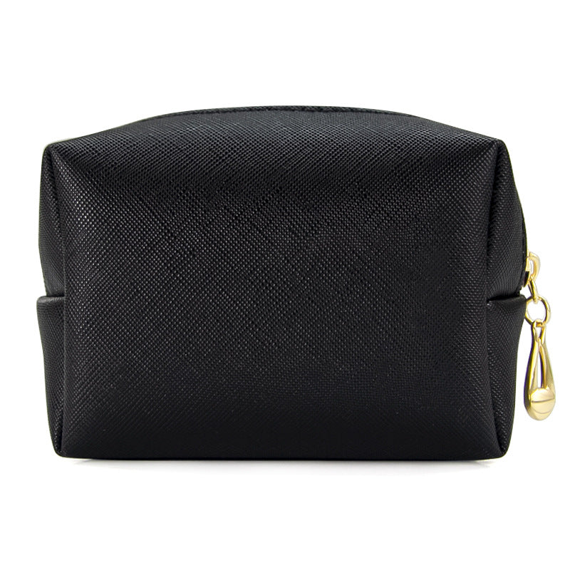 PU Leather Octagonal Square Makeup Storage Bag, Simple Design