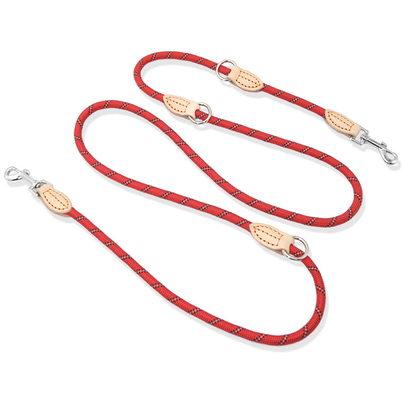 Multifunctional Hook And Chain Sewing Leather Dog Rope