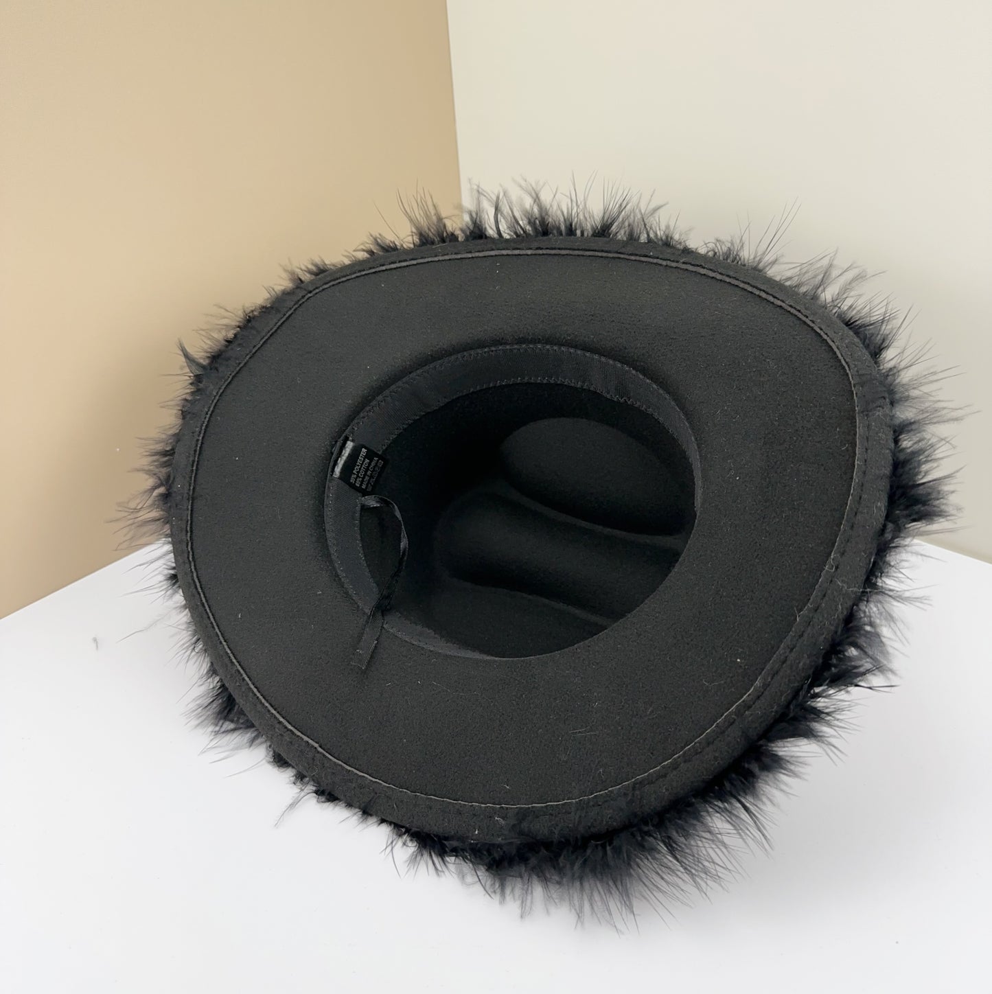 Western Denim Sunscreen Feather Broad-brimmed Hat