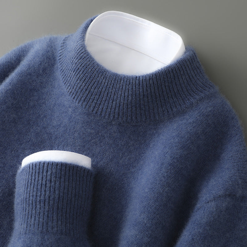 Men's Half-high Collar Thickened Loose Pullover