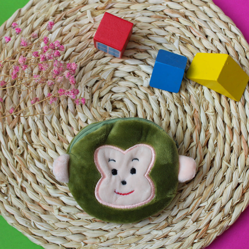 Cartoon Coin Wallet Creative Children Portable Circle