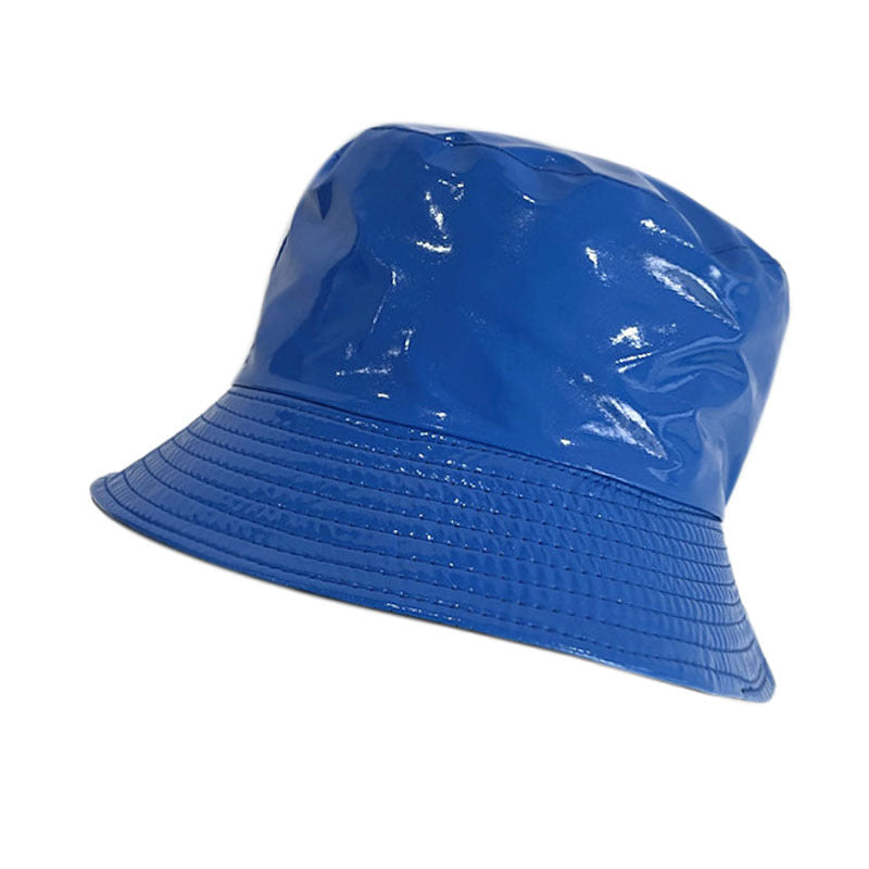 Outdoor Leisure All-match PU Leather Fisherman Hat