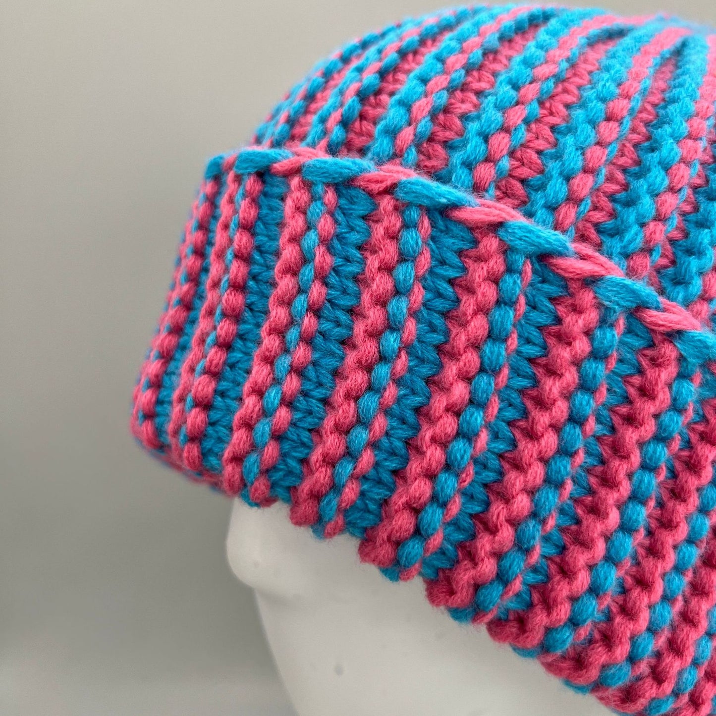 Autumn And Winter Hat Color Blocking Warm Ear Protection Wool Hat