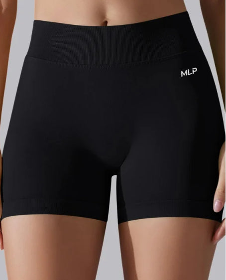 High Waist Knit Hip Raise Fitness Pants Tight Yoga Shorts