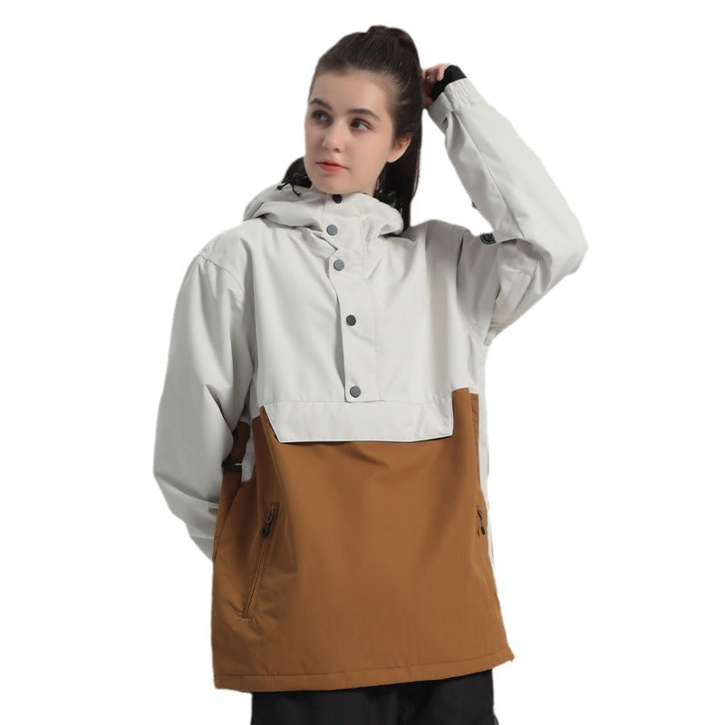 Women's Warm Windproof Single And Double Board Outdoor Sports Jacket