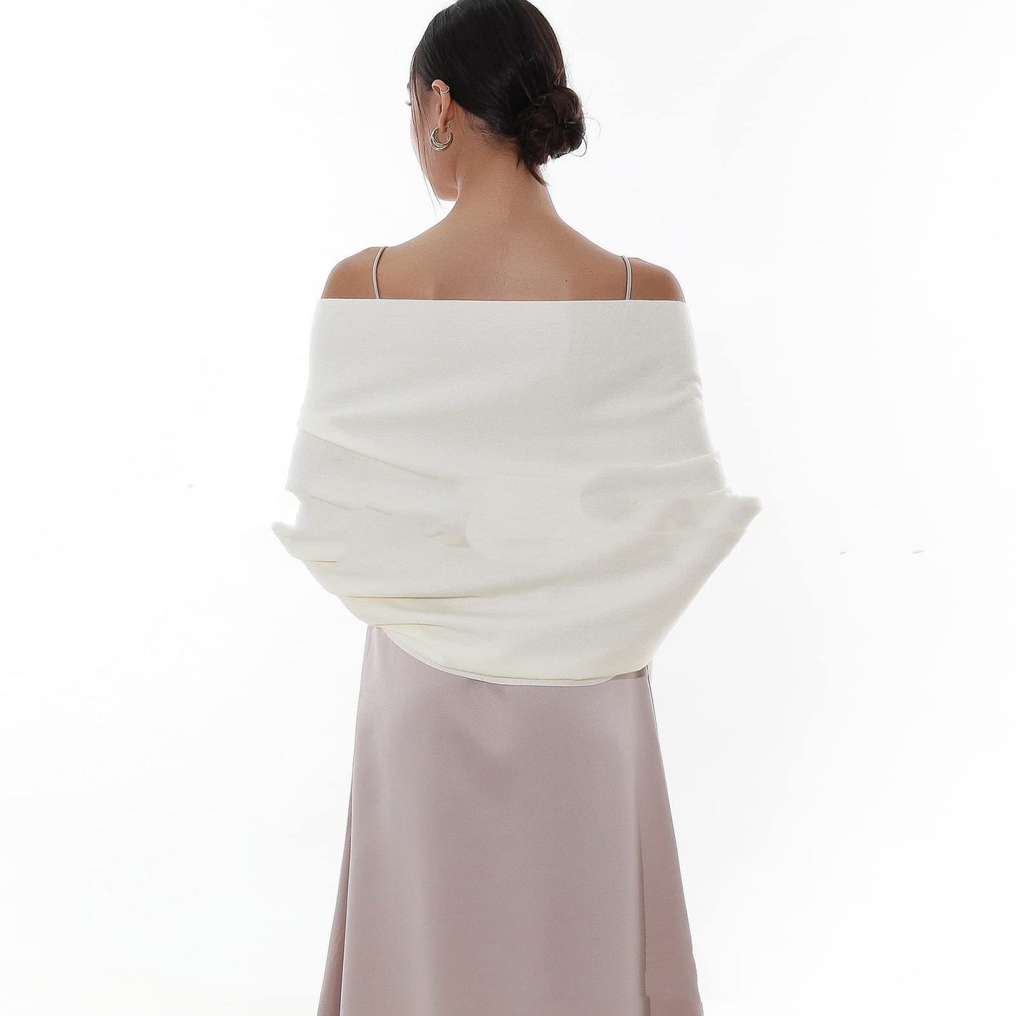 Women's Cashmere-like Scarf Solid Color Tassel Simple All-match Wrap
