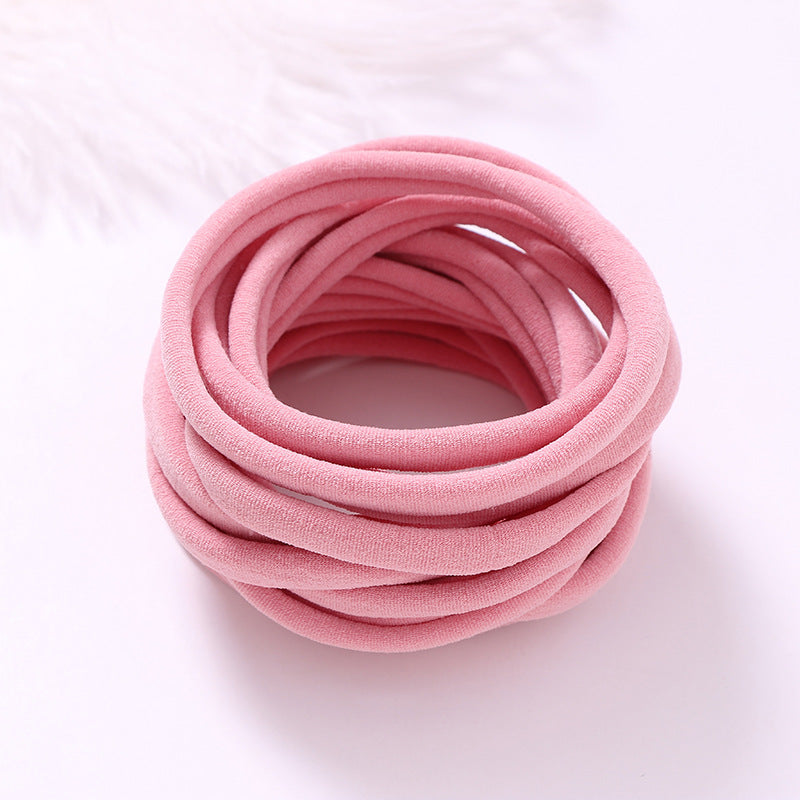 European And American INS Seamless Nylon Fine Hair Band Children's Hair Ring Handmade DIY Baby Headband