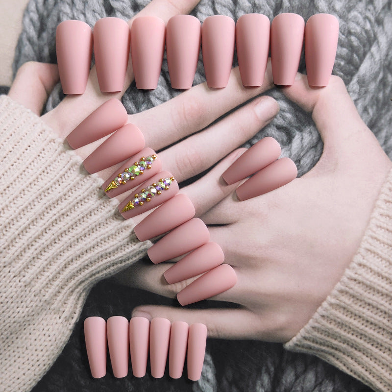 Matte Nail Tip Ballet Nail Frosted Nail Patch Long