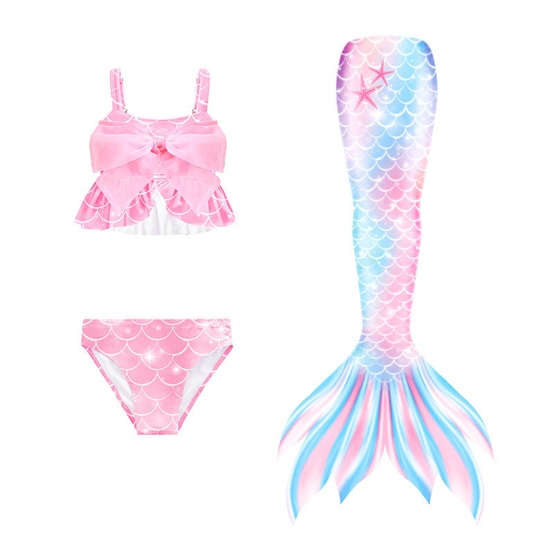 Mermaid Swimsuit Mermaid Tail Swimsuit Girls Swimwear Set Kids Onsen Swimsuit